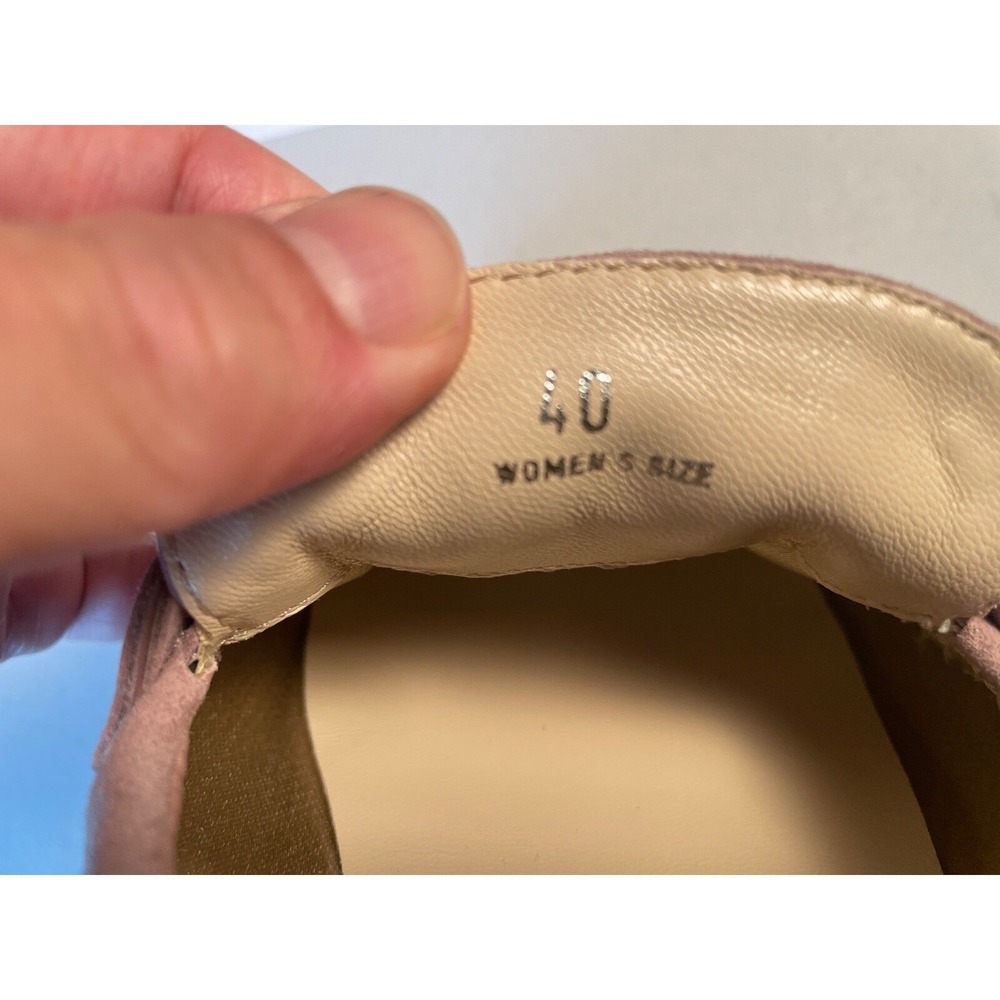 TOD's Women Pink Suede 79A Moccasino Doppio Slip on Loafer shoe, Sz 40 - Picture 9 of 9